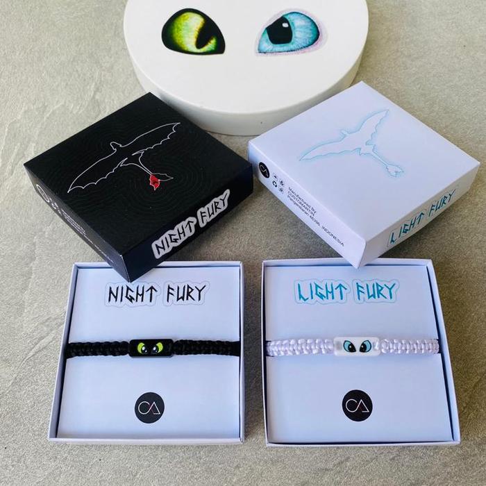 Night Fury & Light Fury Couple Bracelet (Premium)