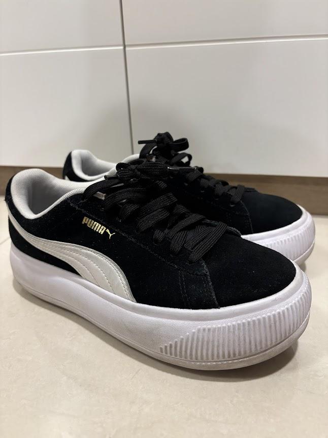 PUMA SUEDE MAYU BLACK WHITE ori preloved like new