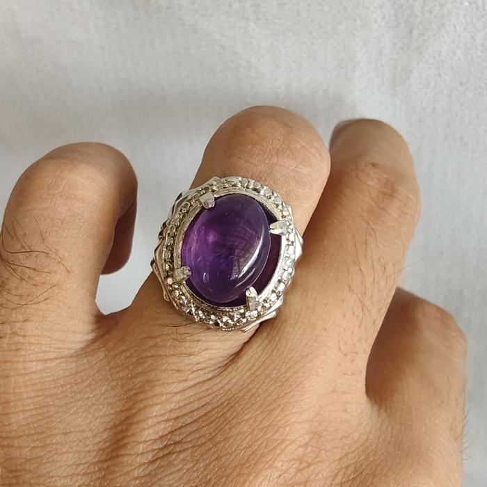 Natural Amethyst Kecubung Ungunya Menyala