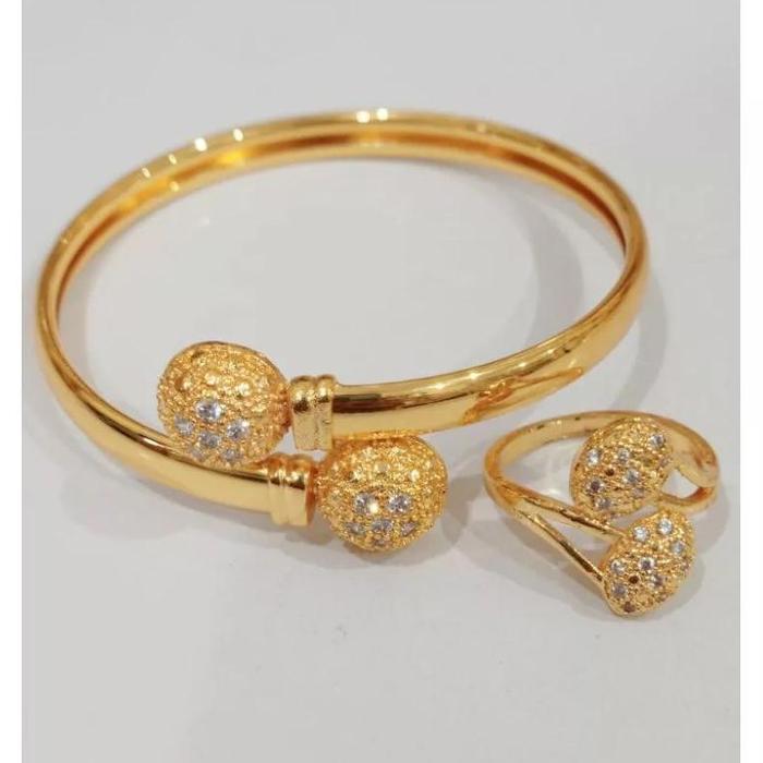 Gelang Tangan BOBA Free Cincin Boba LG Viral Emas Free Surat