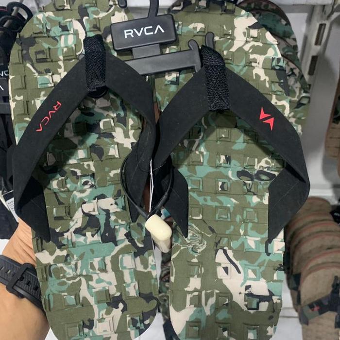 Sandal Pria Rvca Original Astrodeck Sandal Camo New