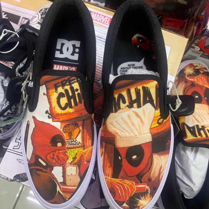 Sepatu Dc x Deadpool Original Manual Slip On Bwp New