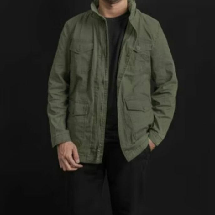 ZYDAN STORE. Jaket Parka Pria George (US Brand) Hidden Hood Military Jacket