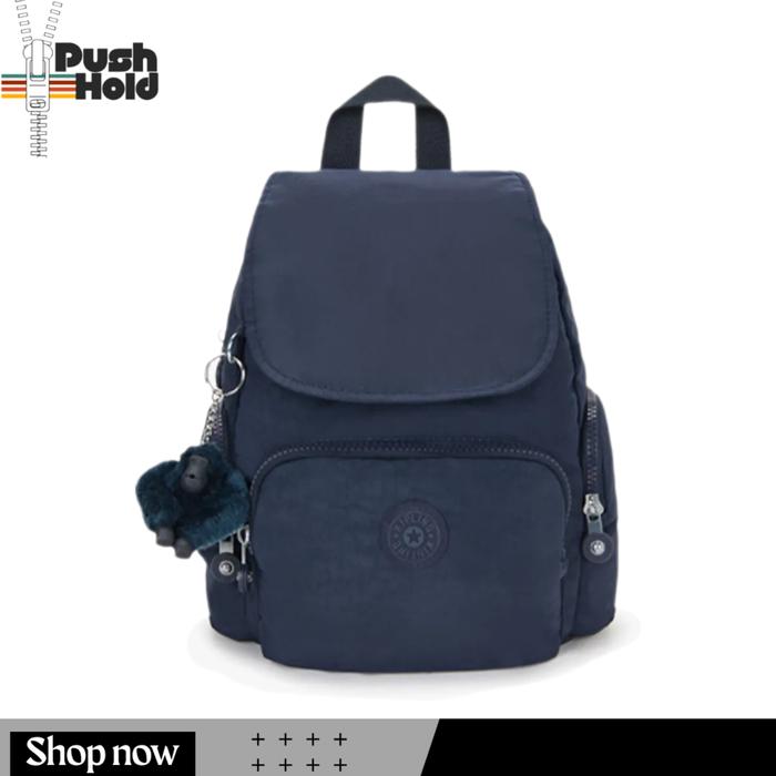 Kipling CITY ZIP Mini Backpack KIPKPKI604696V1 Tas Ransel Wanita Original - Blue Bleu 2