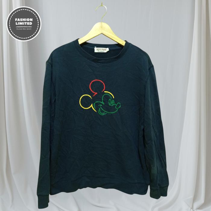 crewneck mickey / indigo bank / crewneck dongker