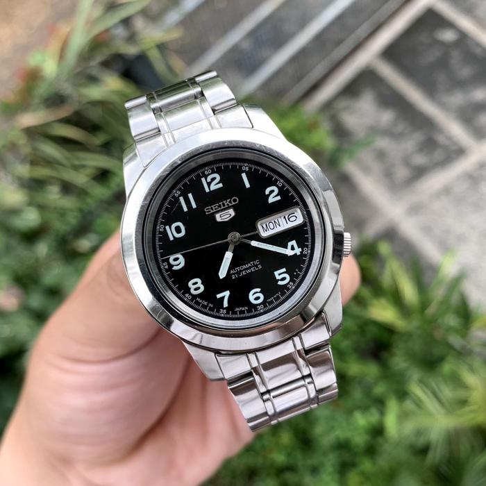 SOLD LAKU PAYU ! LAGI DIGORENG ! jam tangan seiko 5 military snkk35k1 automatic original 7s26 black 