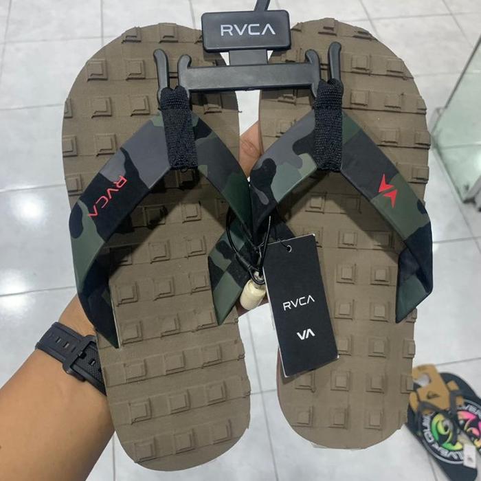 Sandal Pria Rvca Original Astrodeck Sandal Wood New