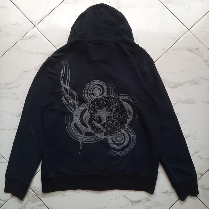 Zip Hoodie vintage Sukajan Dragon ori Osaka japan