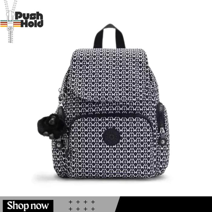 Kipling CITY ZIP Mini Backpack KIPKPKI3735DD21 Tas Ransel Wanita Original - Signature Print