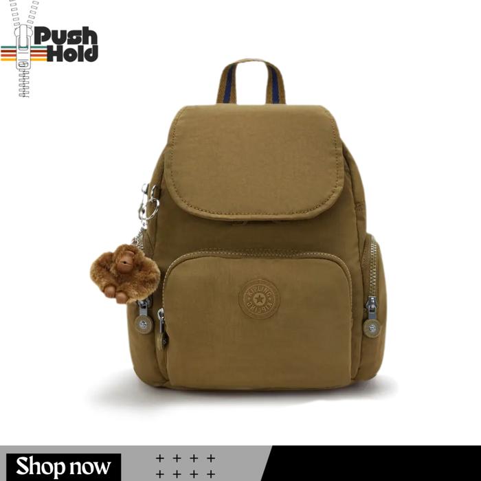 Kipling CITY ZIP Mini Backpack KIPKPKI604688U1 Tas Ransel Wanita Original - Dry Laurel