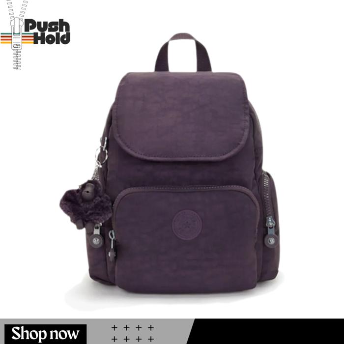Kipling CITY ZIP Mini Backpack KIPKPKI604667U1 Tas Ransel Wanita Original - Ultimate Plum
