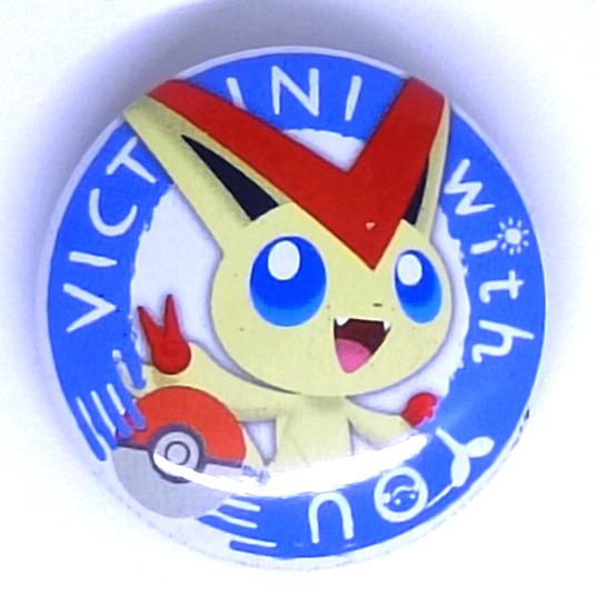 Pokemon Center Pokemon With You Can Badge - Victini (Pin / JP Limited)