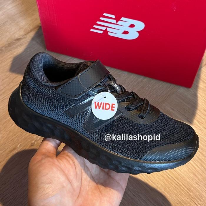 Sepatu Sekolah Anak Hitam New Balance Original