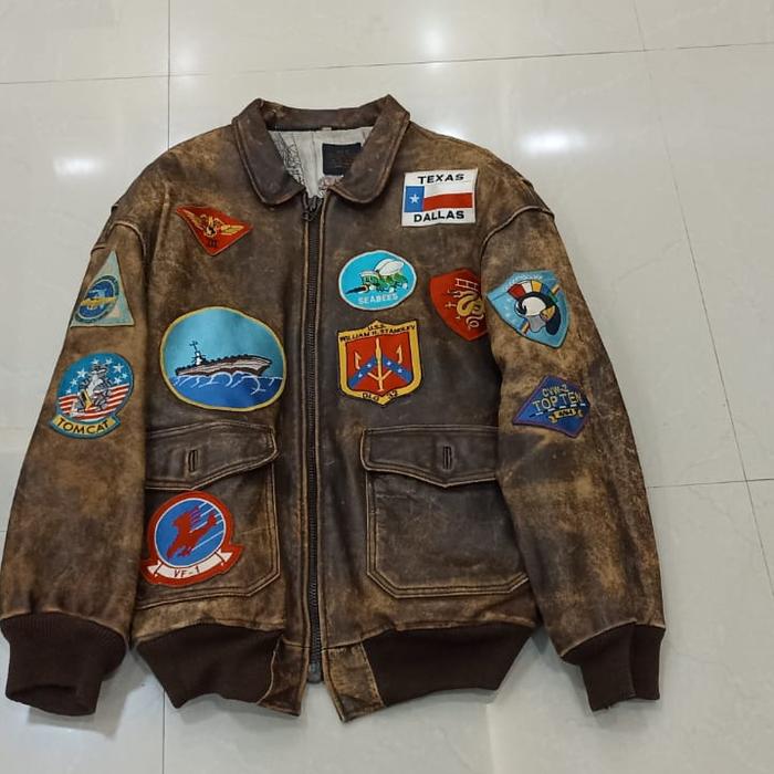 Jaket avirex leather vintage original preloved