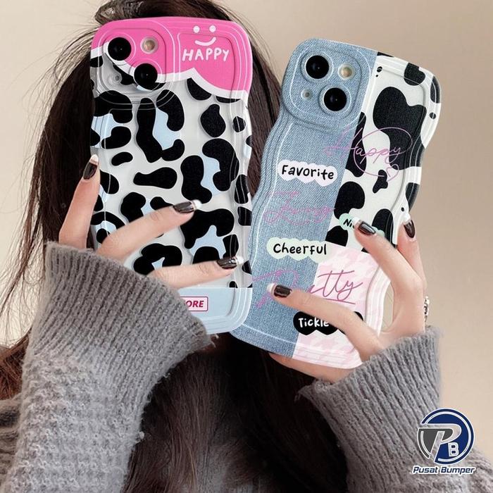 An85 Ss802 Softcase Patch Denim Leopard For Xiaomi Redmi 12 4G 12C 11A 4A 5A 6A 8 9A 9C 10A 10 10C P