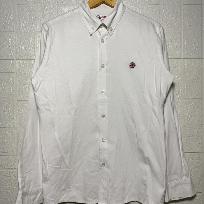 KEMEJA PUTIH AAPE M SECOND THRIFT