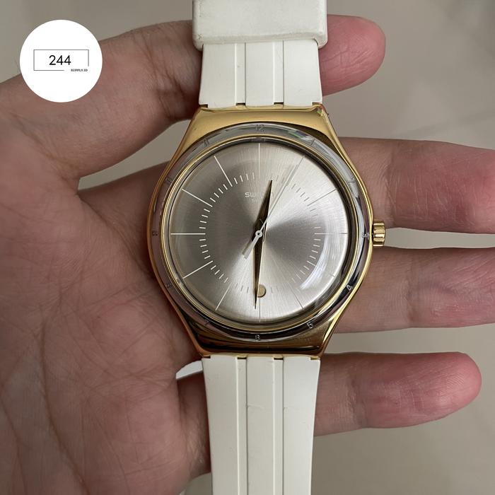 jam swatch white gold original