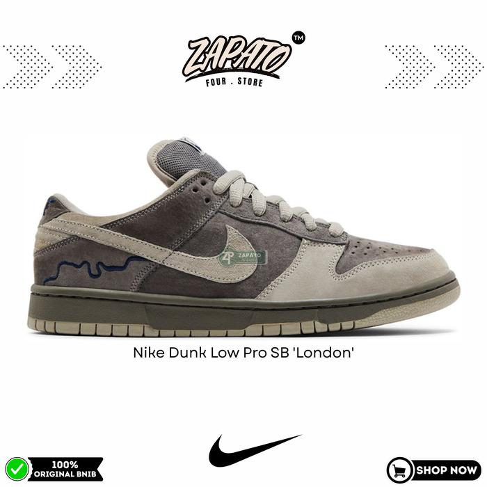 Sepatu Nike Dunk Low Pro SB 'London' Original Brand New In Box