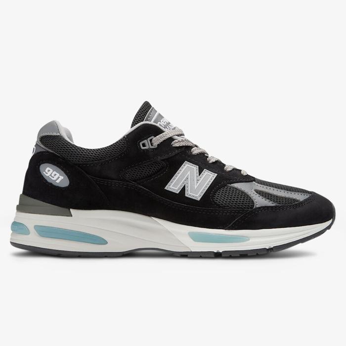New Balance 991v2 Black White Made In UK U991BK2 ORIGINAL NB 991 v2