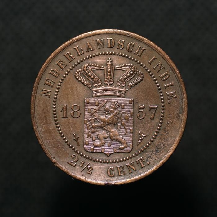Uang Koin Kuno Benggol 2.5 Cent Nederlandsch Indie  Tahun 1857