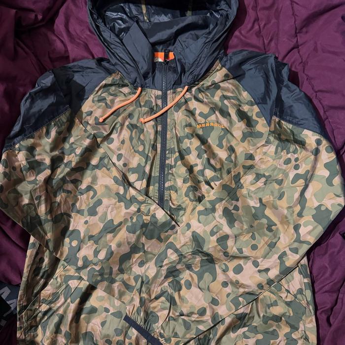 Jaket Running Sport Outdoor Merrel Flyweight Ringan