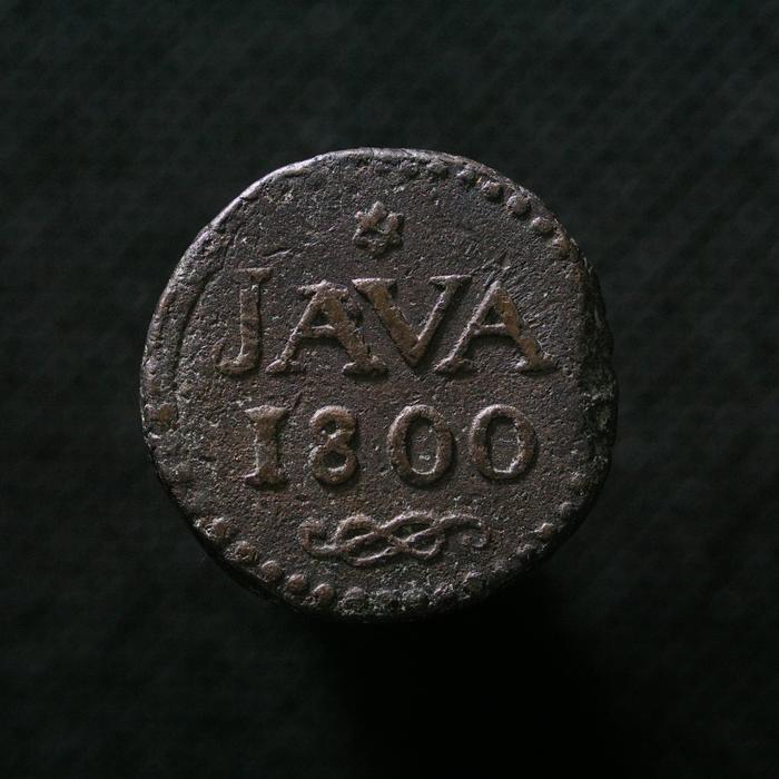 Uang Koin Copper 1 Stuiver JAVA (Indonesia) Rupee Tahun 1800 - United East India Company