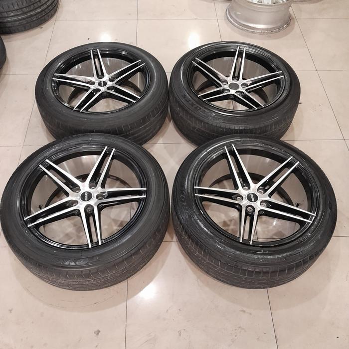 Velg Mobil Bekas Murah Racing Vossen Ring 19 Lebar 8,5 Et45 Pcd 5x114,3 Ban Bonus