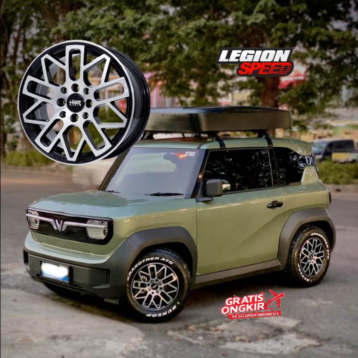 Paketan Velg Plush Ban Untuk Vinfast Ring 15 Hsr Vri 01 + Ban 205 70 R15 Dunlop A/T5
