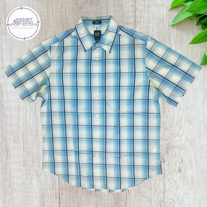 Kemeja Flannel Casual Second Branded GAP Srilanka L - XL du2
