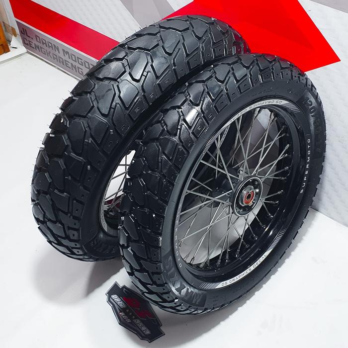WHEELSET SUPERMOTO KLX 250 DTRACKER 250 ORI COPOTAN