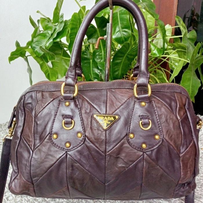 Second - tas branded - coklat, kulit, hand bag