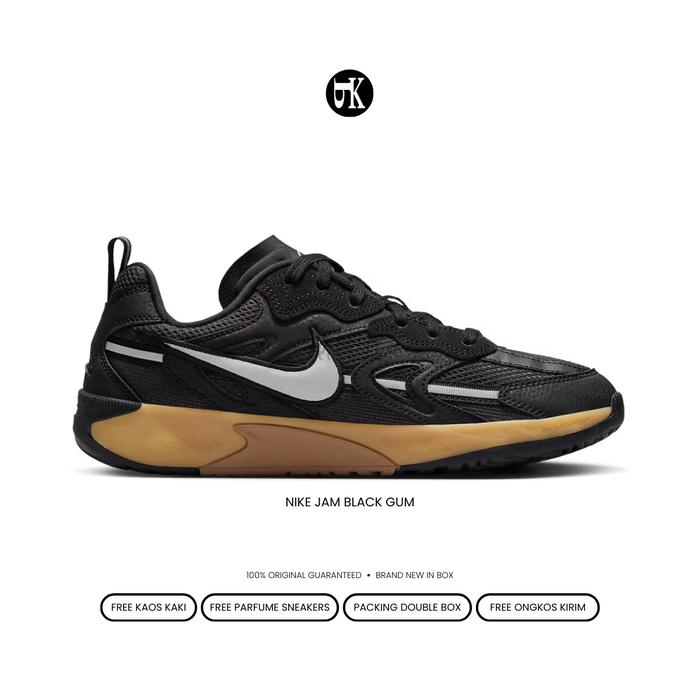 sepatu nike jam black gum original bnib / sneakers nike pria