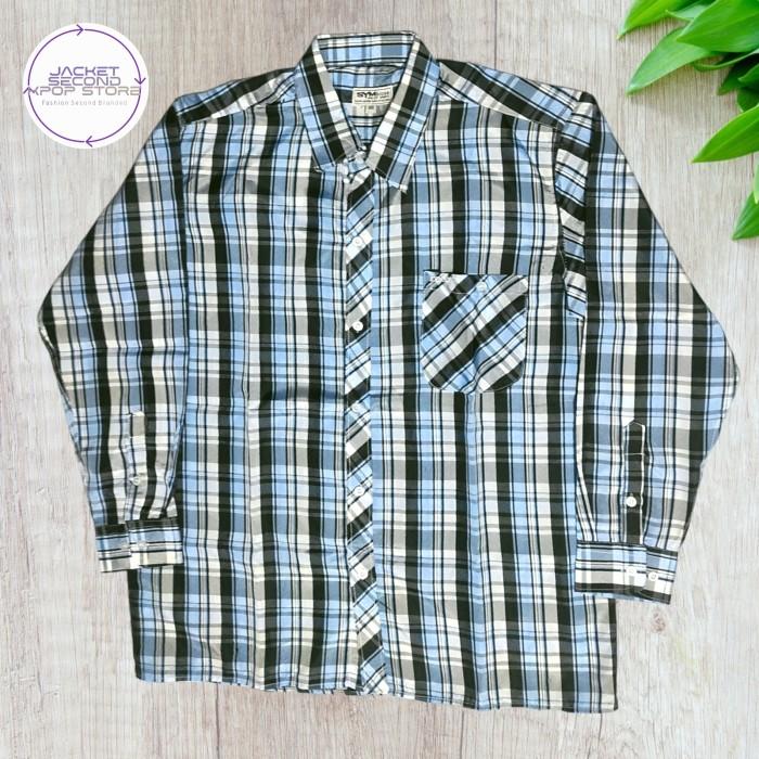 Kemeja Silk Casual Sport Casual Second Branded Symbiose L - XL du2
