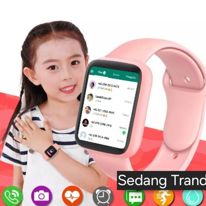 jam tangan anak laki laki dewasa remaja smartwatch fullbalck bluetooth fundo