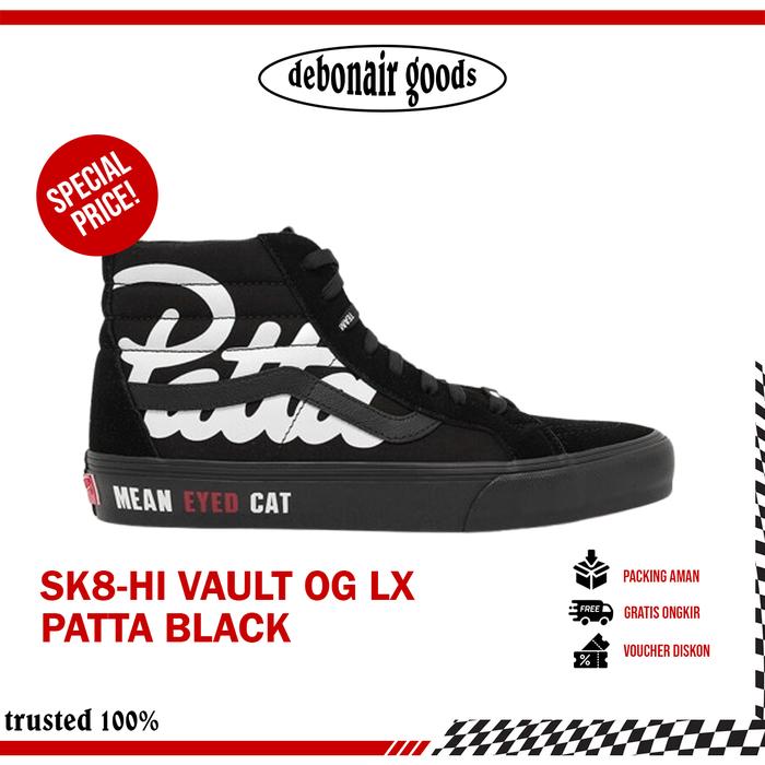 Vans Sk8 Hi Vault OG Lx PATTA Black Black