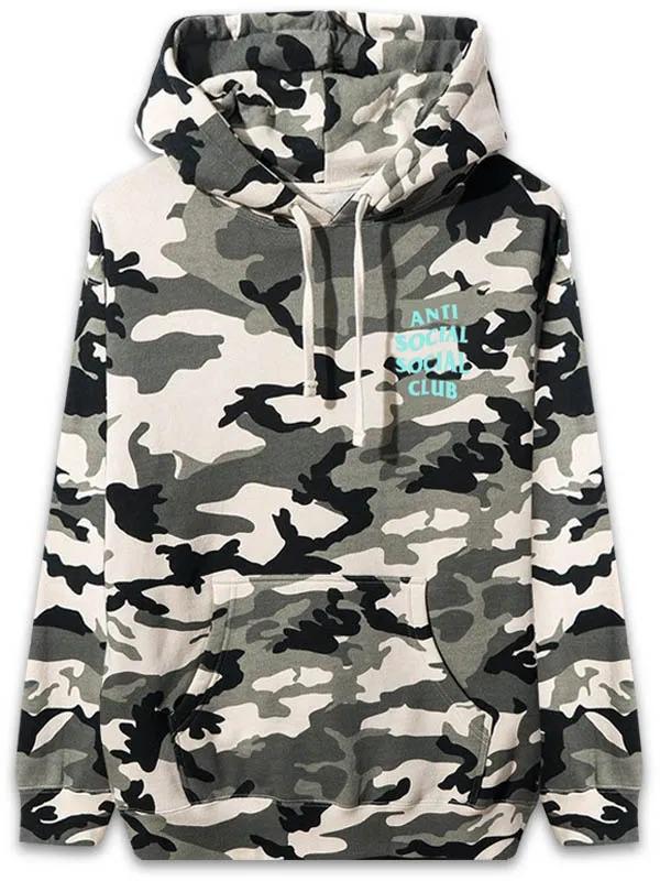 Hoodie ASSC Original ANTI SOCIAL SOCIAL CLUB MELROSE AVE. SWEAT HOODIE CITY CAMO KLUB SOSIAL ANTI SO