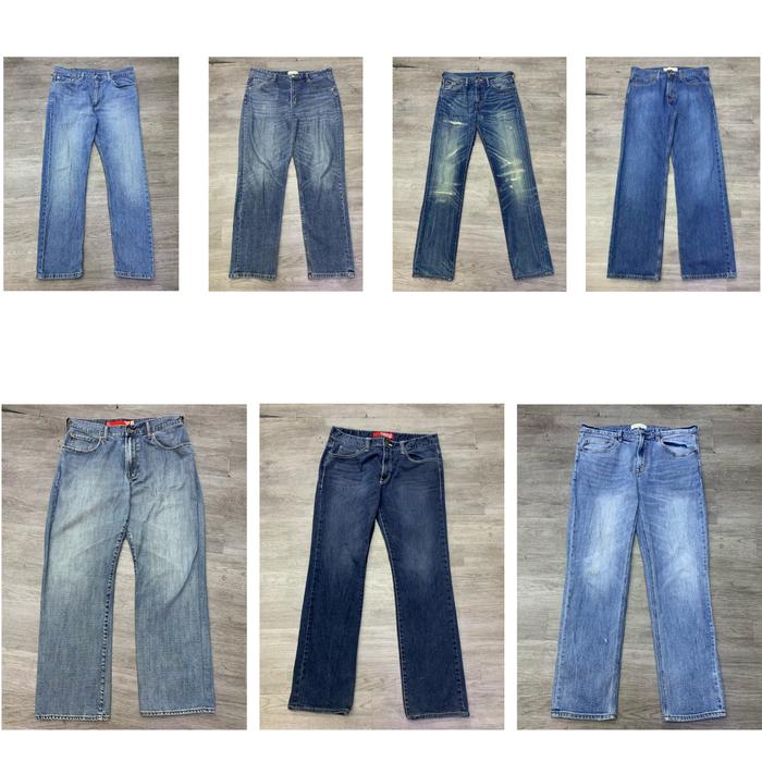 Celana Panjang Jeans Denim Thrift Pria Second Preloved