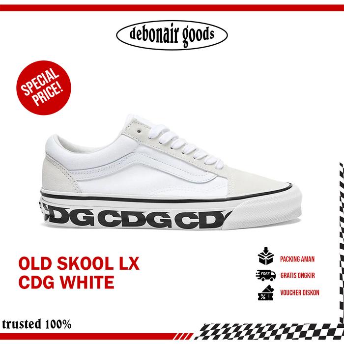 Vans Old Skool Vault Og Lx Comme Des Garcons CDG All White Original