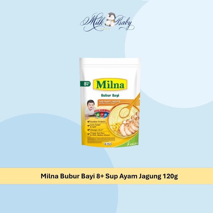 Milna Bubur Bayi 8+ Sup Ayam Jagung 120g
