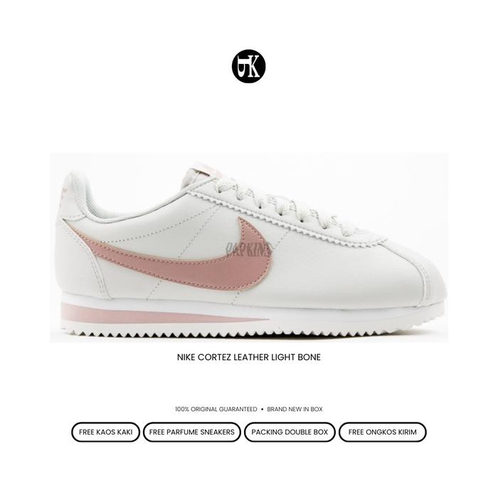 sepatu nike original cortez classics - sneakers wanita. particle pink