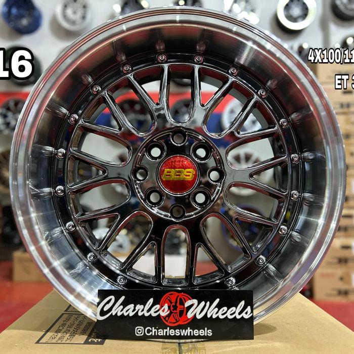 VELG BEBS RING 16 BLACKCROME RIVET POLISH