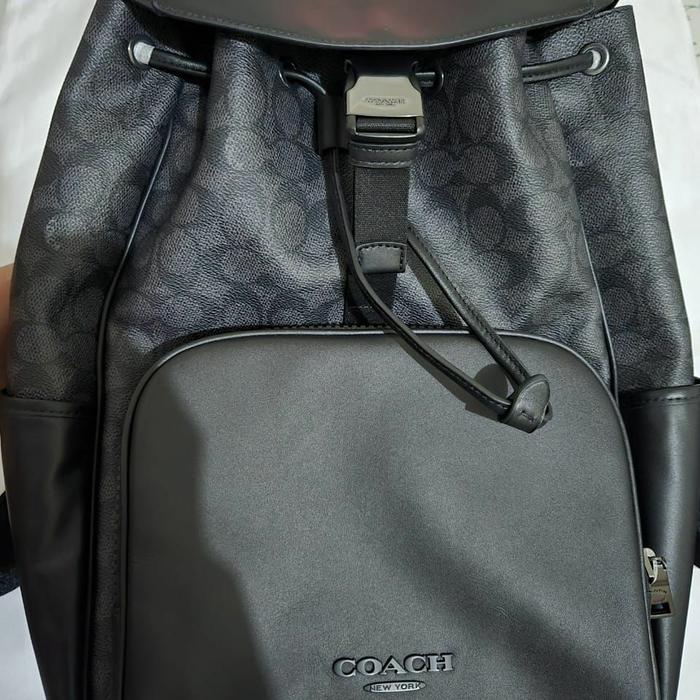 Coach Tas Ransel Coach Leather 100% Autenthic Unisex Baru Belum Dipakai 100% Leather Backpack Kulit