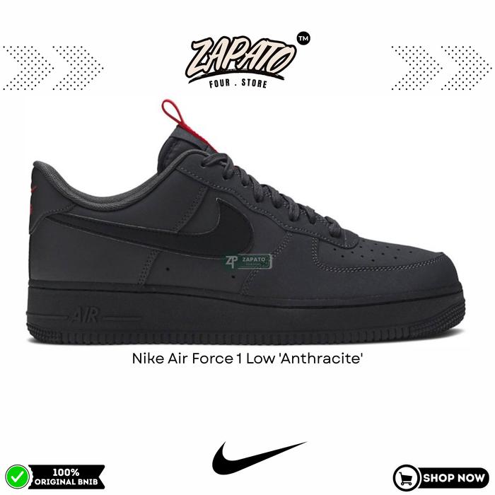 Sepatu Nike Air Force 1 Low 'Anthracite' Original Brand New In Box