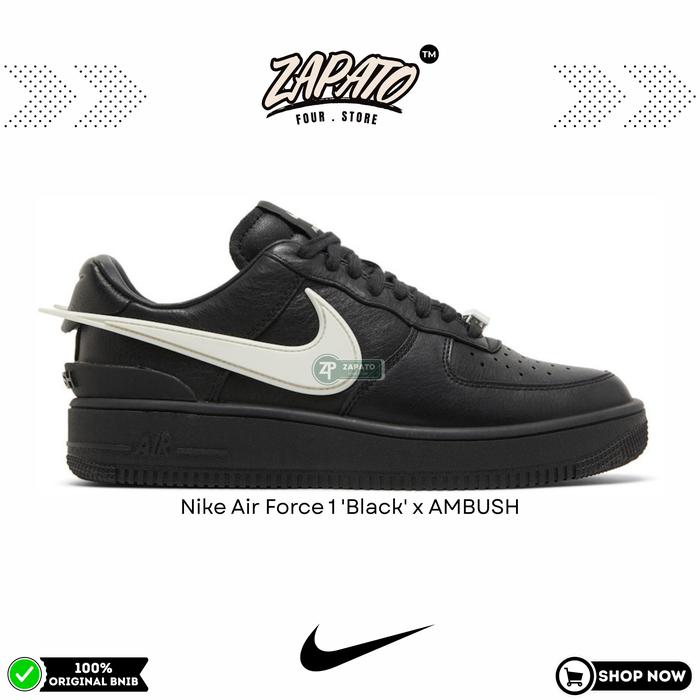 Sepatu Nike Air Force 1 'Black' x AMBUSH