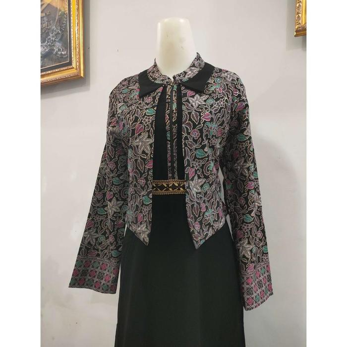 Gamis Batik Rompi / Gamis Bolero Batik / Gamis Bolero / Gamis Blezer Batik