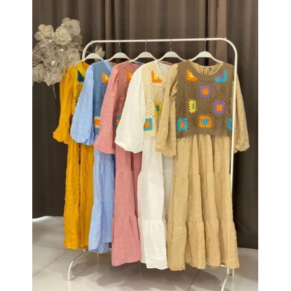 Vivorie Gamis Katun Rompi/Dress Vivorie Rompi Katun