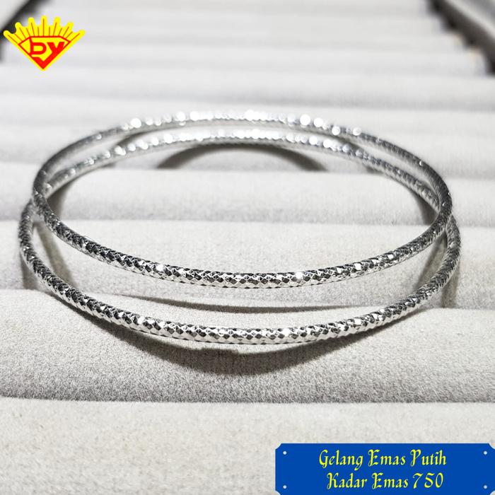 Gelang Bangle Emas Putih Kadar Emas Putih 750
