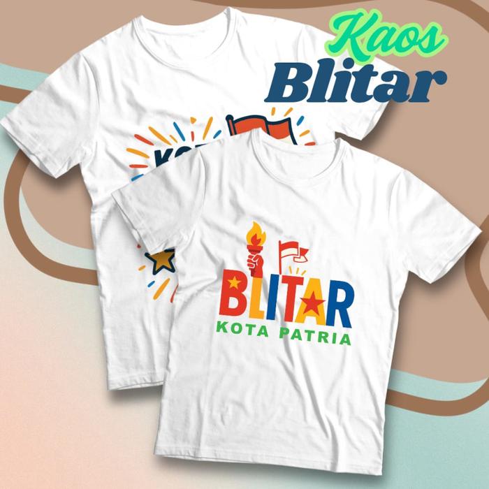 Kaos Anak Souvenir Oleh-oleh Blitar Destinasi Wisata Kota-kota Populer Indonesia - Unisex Kaos Cowo 
