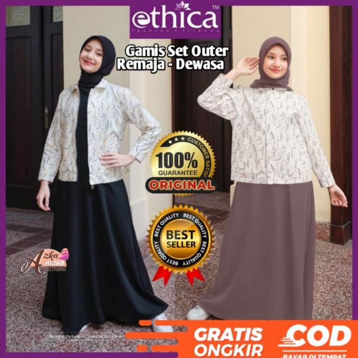 Gamis Outer Set Ethica Mikhayla 03 / Gamis Ethica Mikhayla 03 / Gamis Set Outer Jumbo / Gamis Inner 