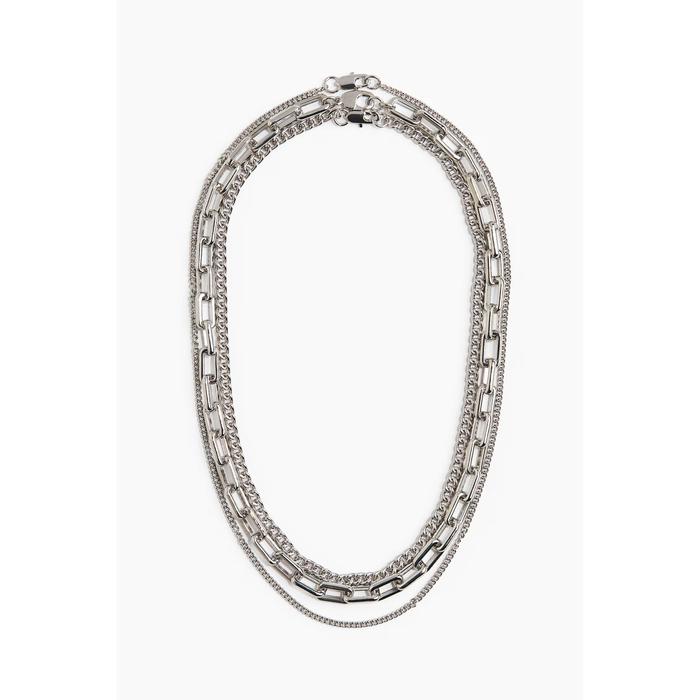 3-pack necklaces - Silver-coloured - Men | H&M Kalung isi 3 - Warna perak - Pria | H&M